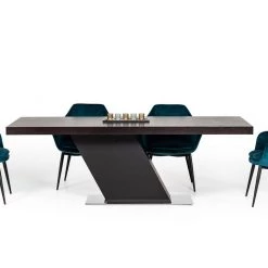 VIG Modrest Wilson Modern Velvet & Black Dining Chair Dining Room