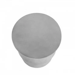 VIG Outdoor Modrest Ruiz Modern Grey Concrete Round Stool