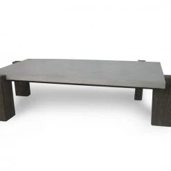 VIG Living Room Modrest Milton - Dark Grey & Walnut Coffee Table