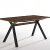 VIG Dining Room Modrest Runyon Modern Walnut & Black Dining Table