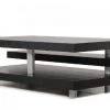 VIG A&X Adrian - Modern Multi-Tier Black Oak Coffee Table By Hollywood Glam