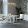VIG Modrest Kingsley Modern Marble & Stainless Steel Dining Table