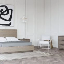 VIG Beds & Headboards Modrest Samson - Contemporary Grey And Silver Bed