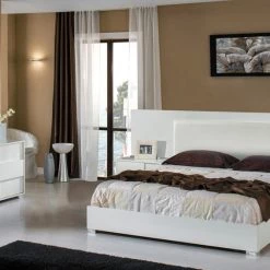 VIG Beds & Headboards Modrest Monza Italian Modern White Bedroom Set