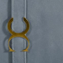 VIG Living Room Coronelli Collezioni Mood - Contemporary Blue Leather Left Facing Sectional Sofa