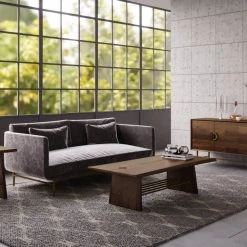 VIG Modrest Selena Modern Acacia & Brass Buffet