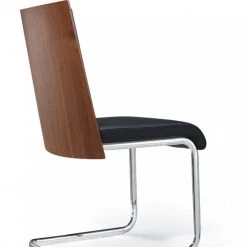 VIG Dining Room Morgan - Modern Black & Walnut Dining Chair (Set Of 2)