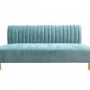 VIG Living Room Divani Casa Mosko - Modern Light Green & Gold Fabric Sofa