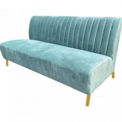 VIG Living Room Divani Casa Mosko - Modern Light Green & Gold Fabric Sofa