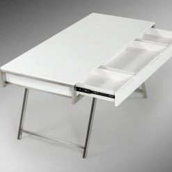 VIG Modrest Dessart Modern White Gloss Desk Office