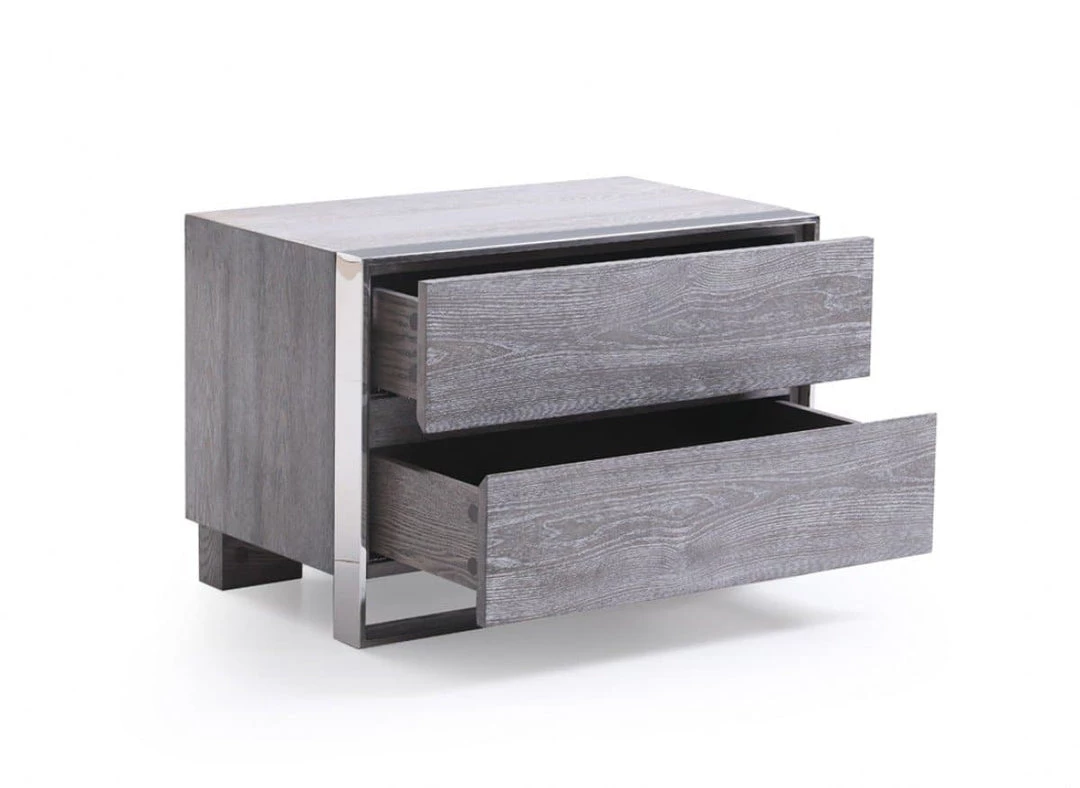 VIG Modrest Arlene Modern Grey Elm Nightstand
