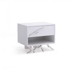 VIG Bedroom Modrest Legend Modern White Nightstand