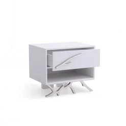 VIG Bedroom Modrest Legend Modern White Nightstand
