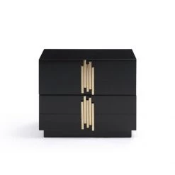 VIG Modrest Token Modern Black & Gold Bedroom Set