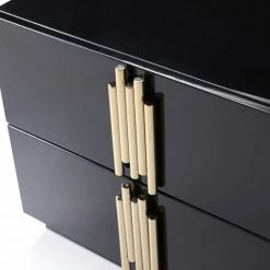 VIG Modrest Token Modern Black & Gold Bedroom Set