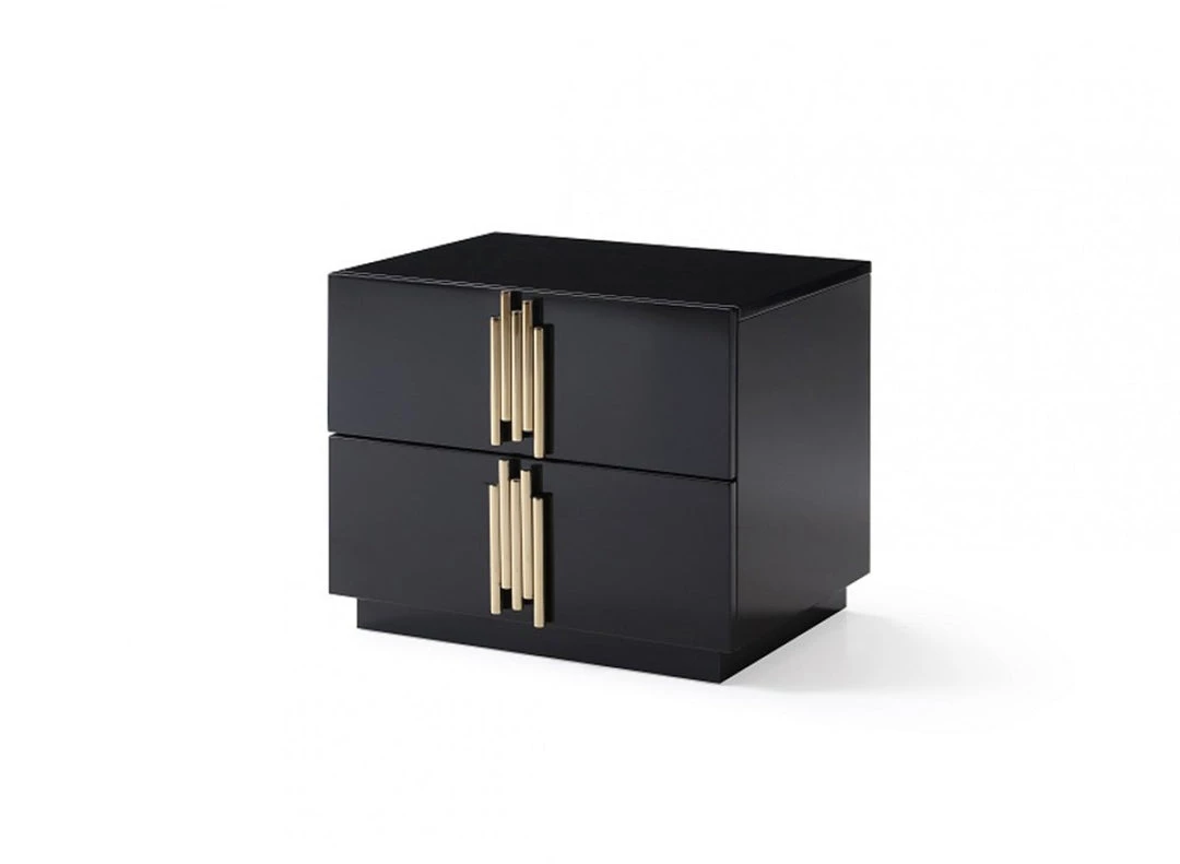 VIG Modrest Token Modern Black & Gold Bedroom Set