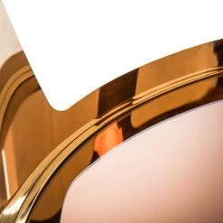 VIG Modrest Chandon Modern Round Gold Coffee Table Living Room