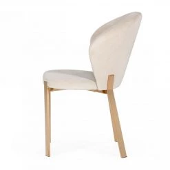 VIG Modrest Nadia - Modern Velvet & Rosegold Dining Chair (Set Of 2) Dining Room