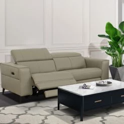 VIG Living Room Divani Casa Nella - Modern Leather Loveseat W/ Electric Recliners