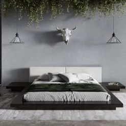 VIG Beds & Headboards Modrest Tokyo - Contemporary Black And White Platform Bed