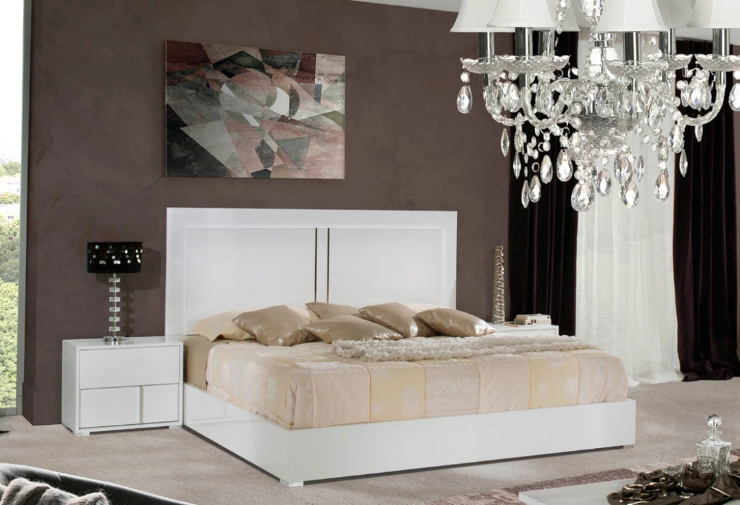 VIG Beds & Headboards Modrest Nicla Italian Modern White Bedroom Set