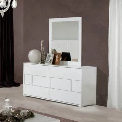 VIG Beds & Headboards Modrest Nicla Italian Modern White Bedroom Set