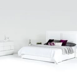 VIG Modrest Nicla Italian Modern White Bed