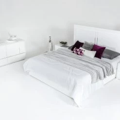 VIG Modrest Nicla Italian Modern White Bed