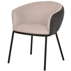 VIG Modrest Nillie - Modern Beige & Grey Dining Armchair Dining Room