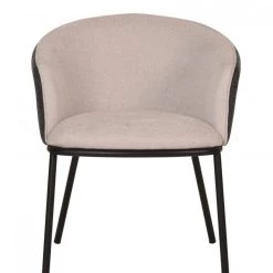 VIG Modrest Nillie - Modern Beige & Grey Dining Armchair Dining Room