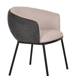 VIG Modrest Nillie - Modern Beige & Grey Dining Armchair Dining Room