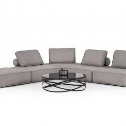 VIG Living Room Divani Casa Nolden - Modern Fabric Modular Sectional Sofa