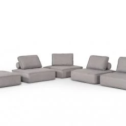 VIG Living Room Divani Casa Nolden - Modern Fabric Modular Sectional Sofa