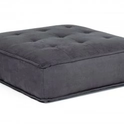 VIG Bedroom Divani Casa Nolden - Waterproof Dark Grey Fabric Ottoman