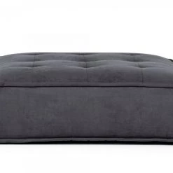 VIG Bedroom Divani Casa Nolden - Waterproof Dark Grey Fabric Ottoman
