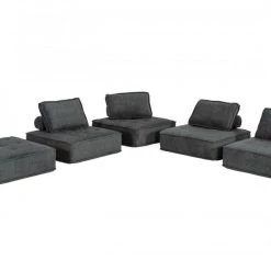 VIG Living Room Divani Casa Nolden - Modern Fabric Modular Sectional Sofa