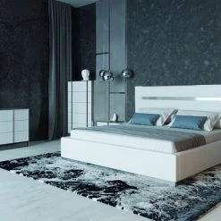 VIG Beds & Headboards Nova Domus Francois Modern White Bedroom Set