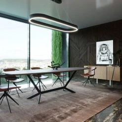 VIG Modrest Herzog - Modern Grey Ceramic Dining Table Dining Room