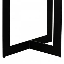 VIG Modrest Sharon Modern Concrete & Black Metal Dining Table Dining Room