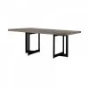 VIG Modrest Sharon Modern Concrete & Black Metal Dining Table Dining Room