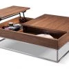 VIG Living Room Modrest Telson Modern Walnut Coffee Table W/ Storage