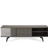 VIG Side & Console Table Nova Domus Palermo Italian Modern Faux Concrete & Grey TV Stand