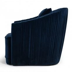 VIG Divani Casa Palomar Modern Blue Velvet & Brass Sofa Set