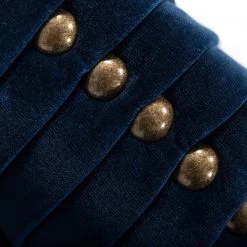 VIG Divani Casa Palomar Modern Blue Velvet & Brass Sofa Set