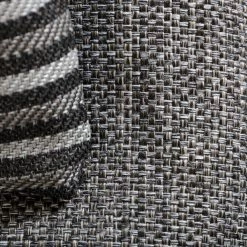 VIG Living Room David Ferrari Panorama - Italian Modern Grey Fabric + Grey Leather Modular Sectional Sofa