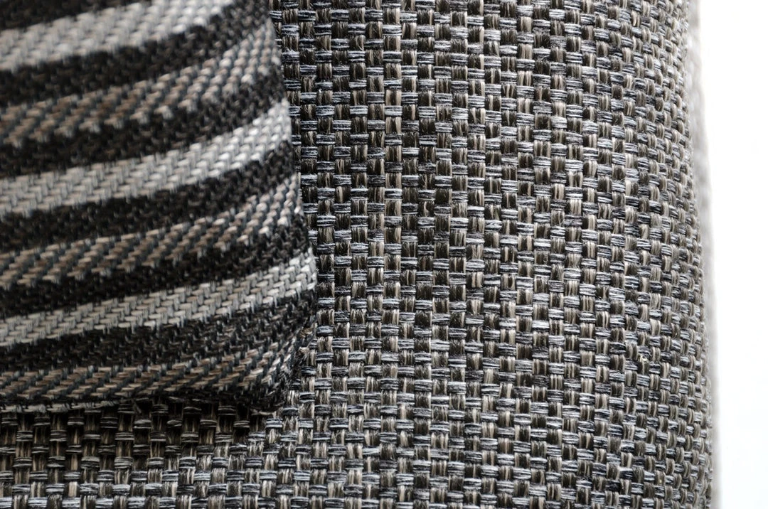 VIG Living Room David Ferrari Panorama - Italian Modern Grey Fabric + Grey Leather Modular Sectional Sofa