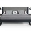 VIG Nova Domus Panther Contemporary Grey & Black Bed