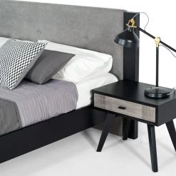 VIG Nova Domus Panther Contemporary Grey & Black Bed