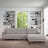 VIG Living Room Divani Casa Paraiso - Modern Grey Fabric Right Facing Sectional Sofa
