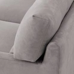 VIG Living Room Divani Casa Paraiso - Modern Grey Fabric Right Facing Sectional Sofa